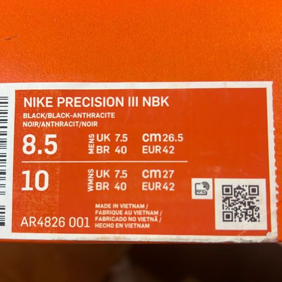 nike precision iii nbk